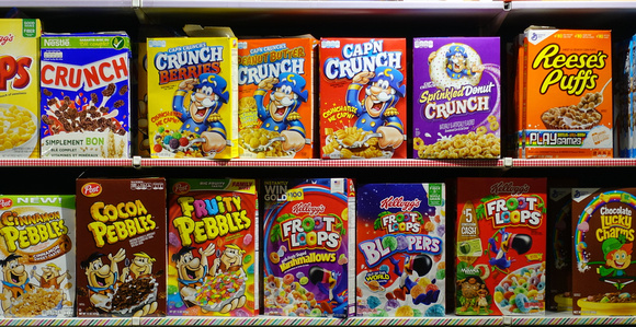 cereal selection